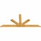 Ekena Millwork Saratoga Rough Sawn Timber Gable Bracket, Western Red Cedar, 96"W x 44"H x 2"D x 6"F, 11/12 Pitch GBW096X44X0206SAR00RWR - alternate 3